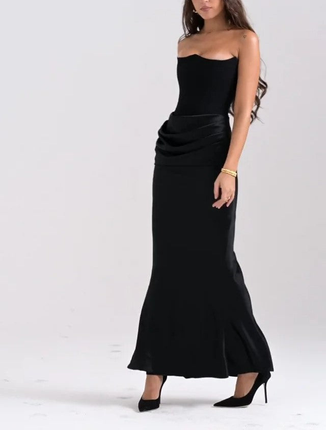 BlackMid Kaul Dress