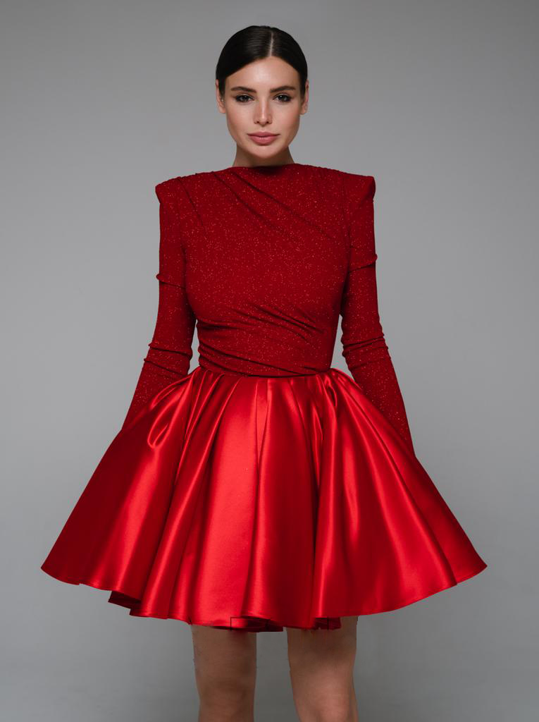 Shimmy Red Sparkle Dress