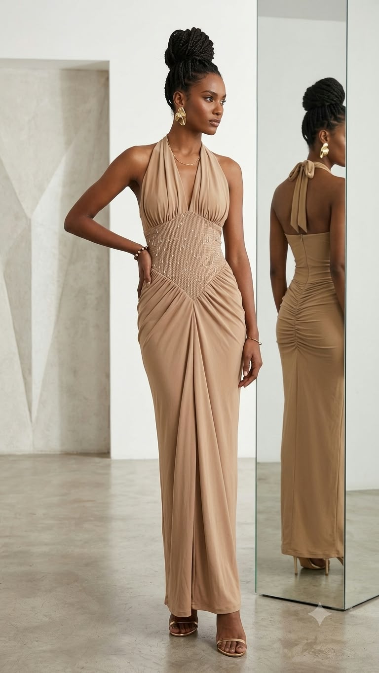 Lira Halter Maxi Dress