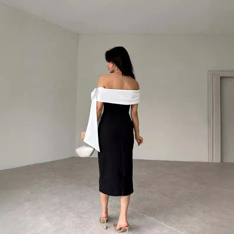 Victory Black Midi Dress