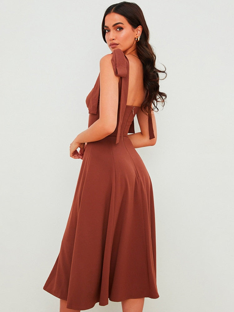 Joe Rushed Midi Dress
