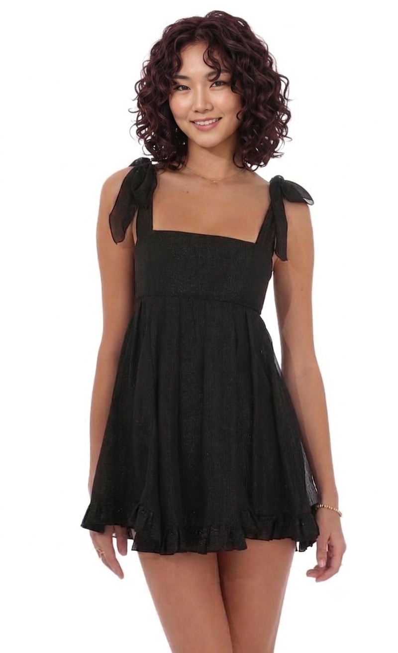 Starlight Ruffle Mini Dress