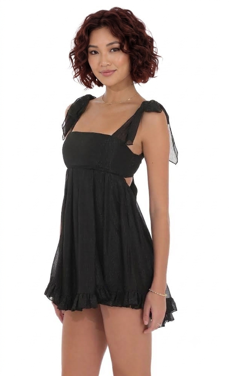 Starlight Ruffle Mini Dress