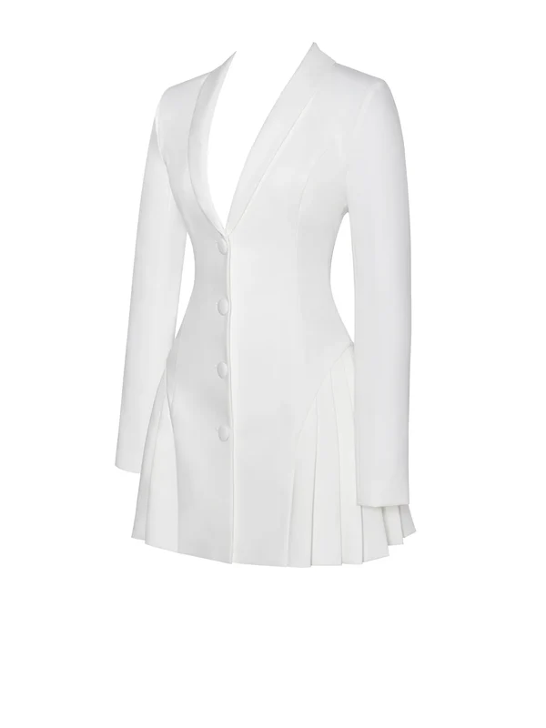 White Blazer dress