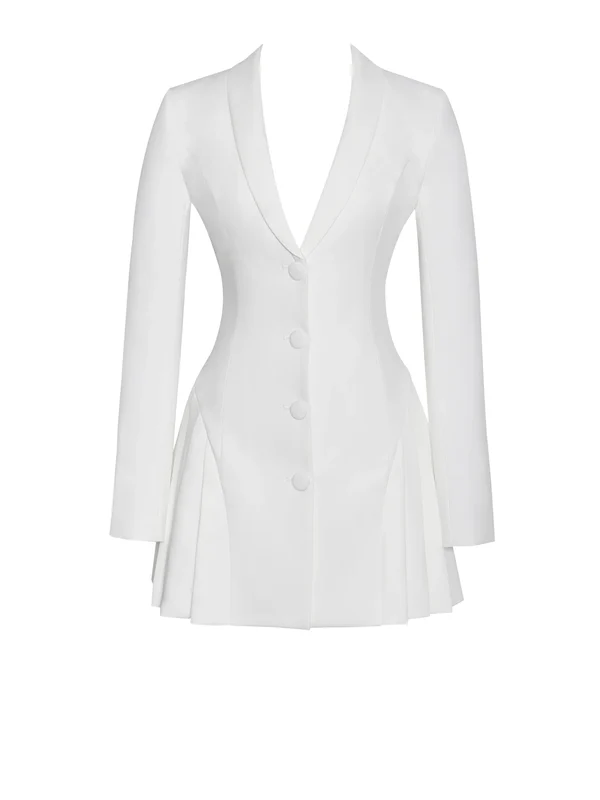 White Blazer dress