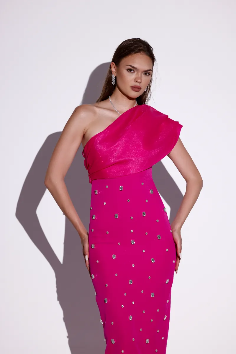 Leora Pink Stone Dress