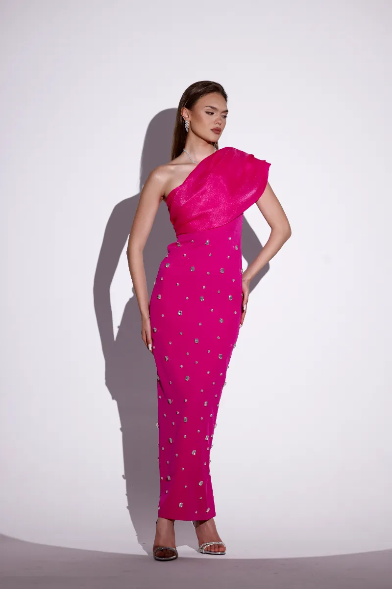 Leora Pink Stone Dress