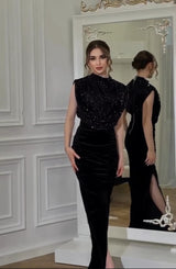 Nob Sparkle Black Maxi Dress