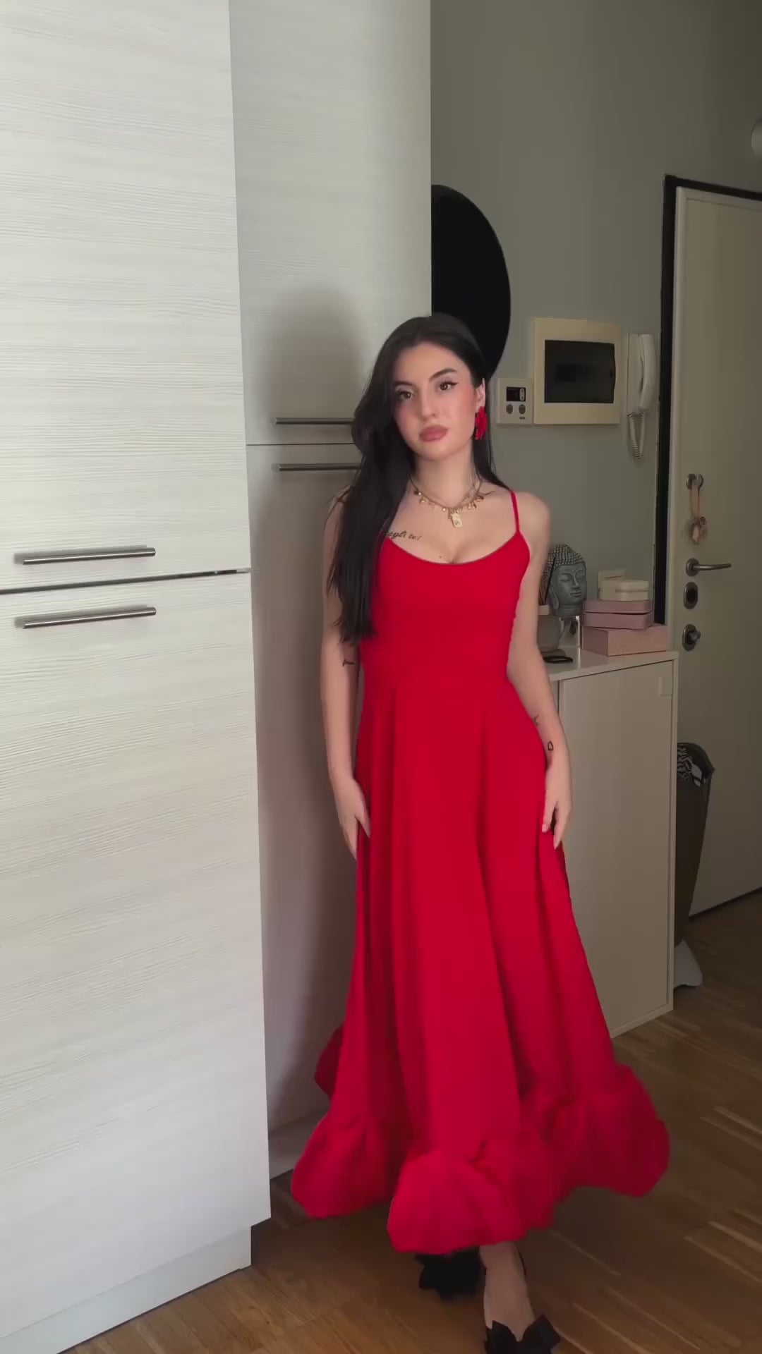 Molly Red Long Dress