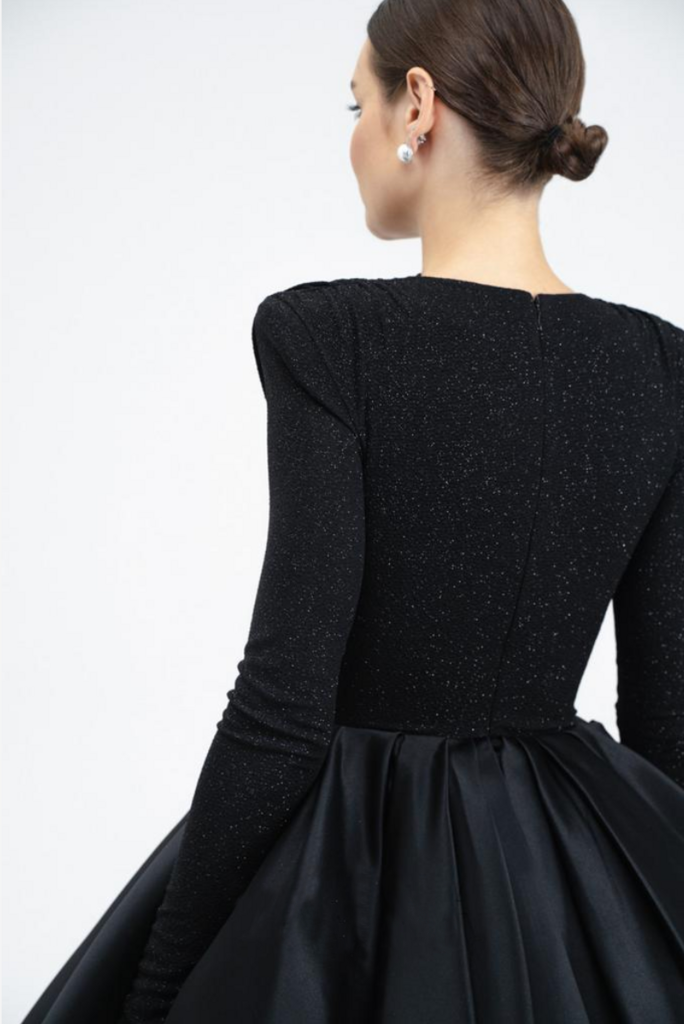 Shimmy Black Sparkle Dress