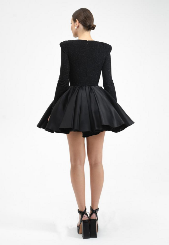 Shimmy Black Sparkle Dress